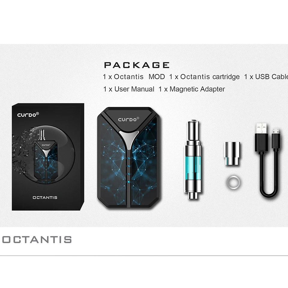 2019 new electronic cigarette original CURDO Polaris kit with Ceramic Core Warm up function vaporizador VS IJOY Captain PD270 (8)