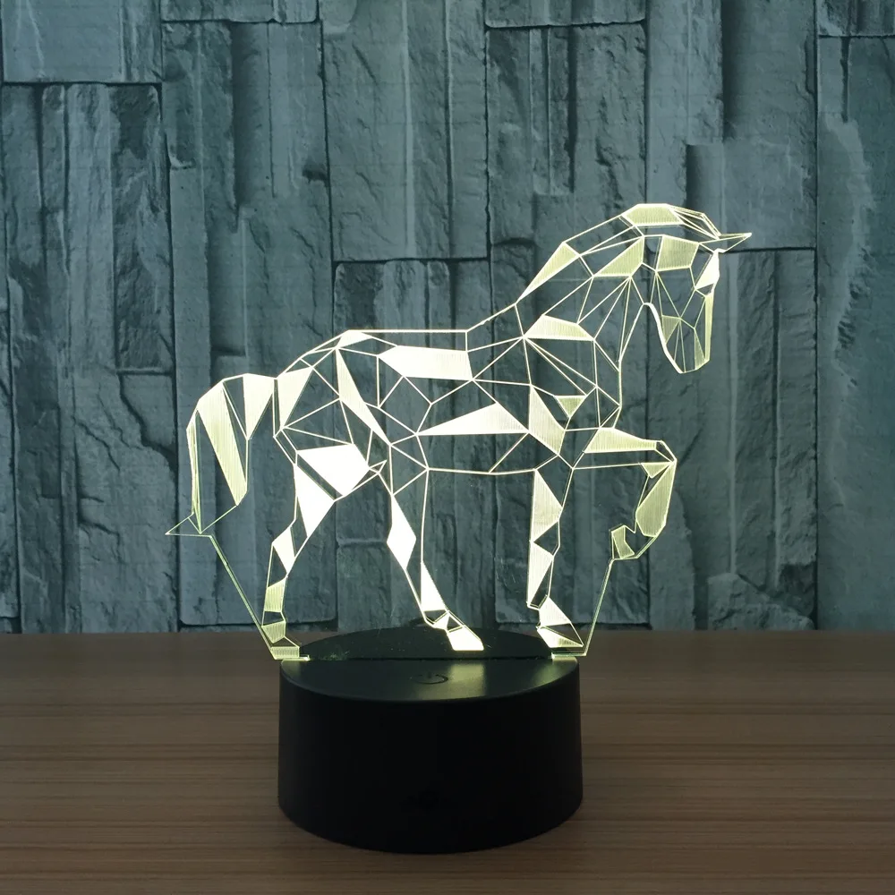  Horse 3d lamp VIP Drop Shipping Pls Contact us Before Buying - 32961691243
