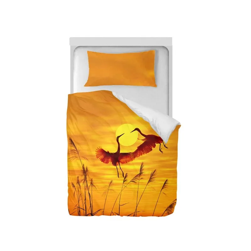 

Bedding Set Fashion Animal Crane Elephant 3D Printing Duvet Covers Single Twin Size Bedroom Decor Teenage Children's Bed Set