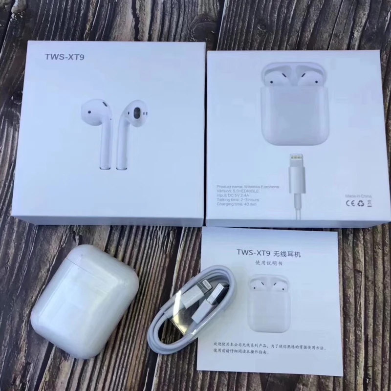 Мини TWS XT9 Bluetooth v5.0 гарнитура Беспроводной наушники Touch двойной вызов для IPhone Android PK