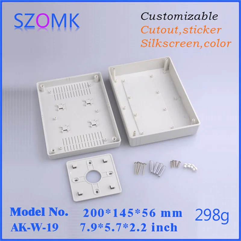 plastic box enclosure electronics junction housing abs plastic instrument enclosure project enclosure housing case szomk diy enclosure (4).jpg