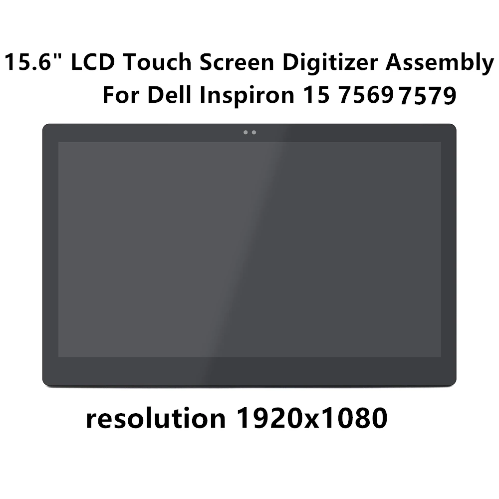 FTD lcd 15," 2 в 1 FHD lcd экран сенсорный дигитайзер запасная сборка для Dell Inspiron 15 7569 7579 1080P