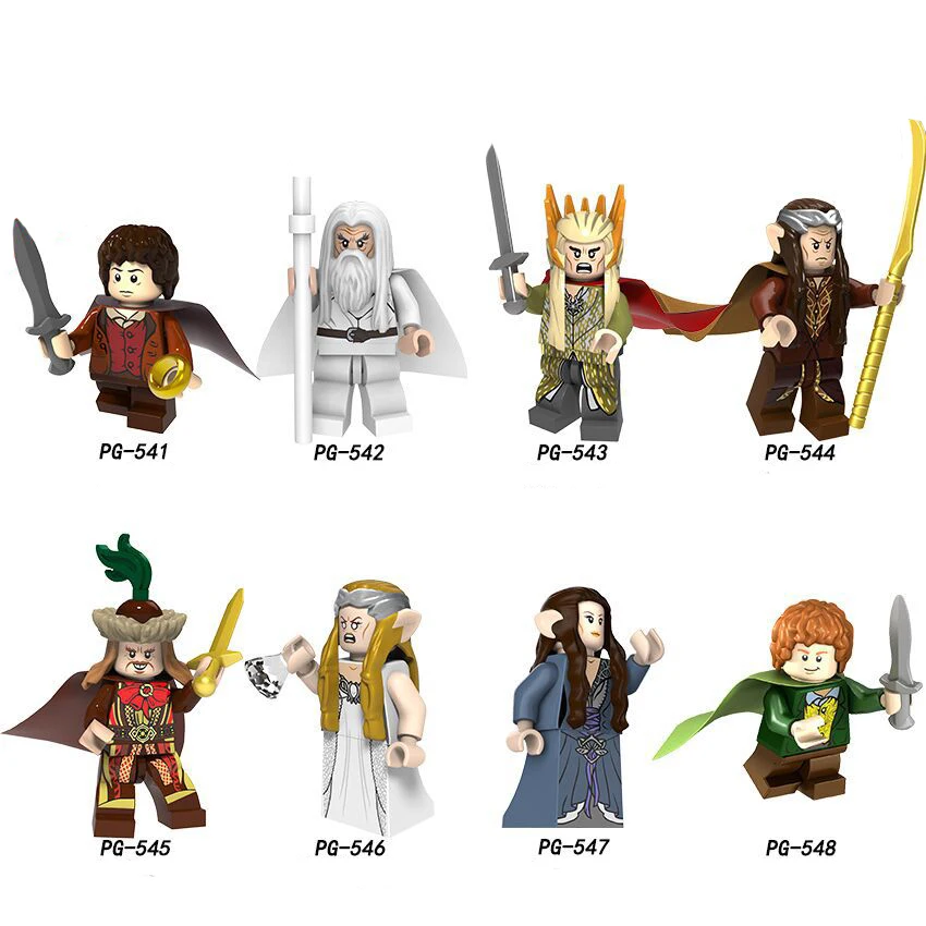 

Legoings Pingo blocks original Pingo Blocks PG8148 Ring King Series Assembled Man Bags Frodogan Shufufu Mayor Elf King