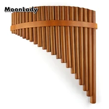 Brown C Key Pan Flute New 22 Pipes Pan Pipe Handmade Music Instruments Chinese Woodwind Musical Instrument Pan Pipe