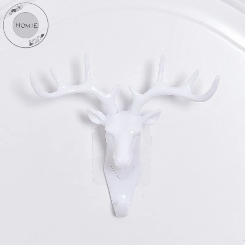 HOMIN Animal Wall Decor Hooks Antlers American Style Household Decor Hooks Multi-purpose Wall Coat Keys Bags Clothes Hook 07_
