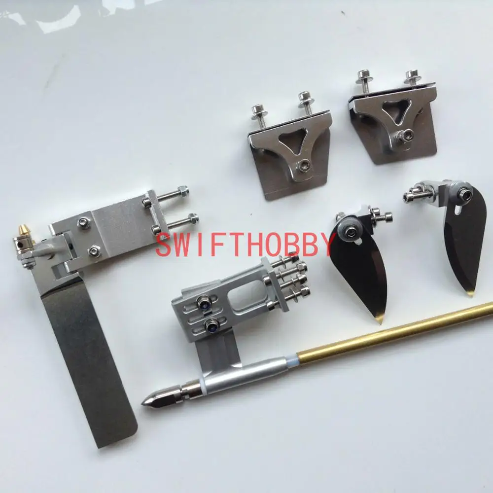 

95mm rudder/ strut/ 4mm cable set/ turn fin/ trim tab for electric nitro rc boat