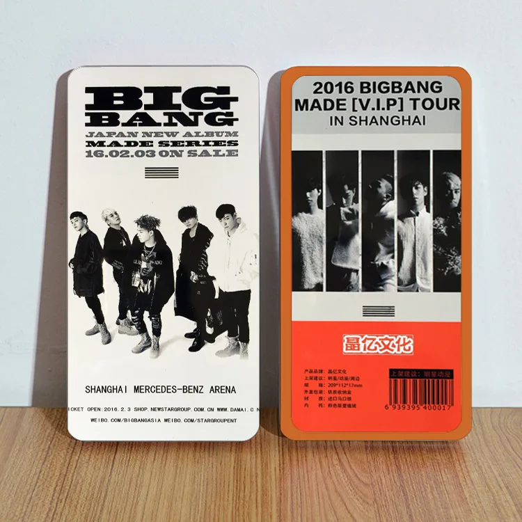 [MYKPOP] BIGBANG новый альбом открытки HD бумажные карты K-POP карты 30 шт./компл. в жестяной коробке KPOP поклонников коллекция SA18062506