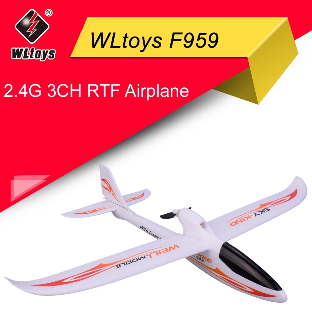 WLtoys F959 Sky-king 2,4G 3CH размах крыльев RTF Радиоуправляемый самолет радиоуправляемый самолет фиксированное крыло самолет наружные игрушки Дрон