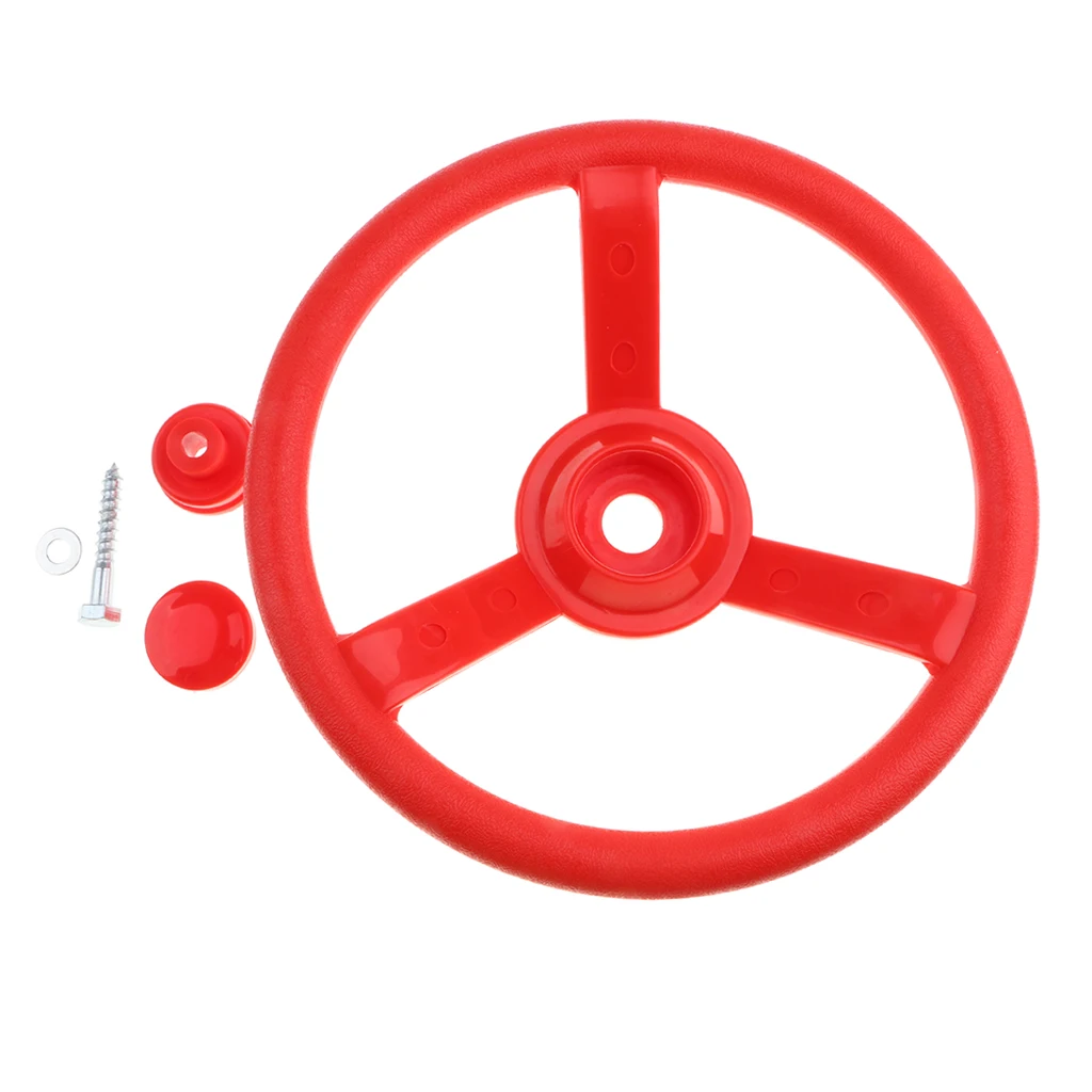30cm Kids Steering Wheel Toy Swing Set Accessory Pirate Ship Wheel Outdoor Gym Sports Garden Game Climbing Frame