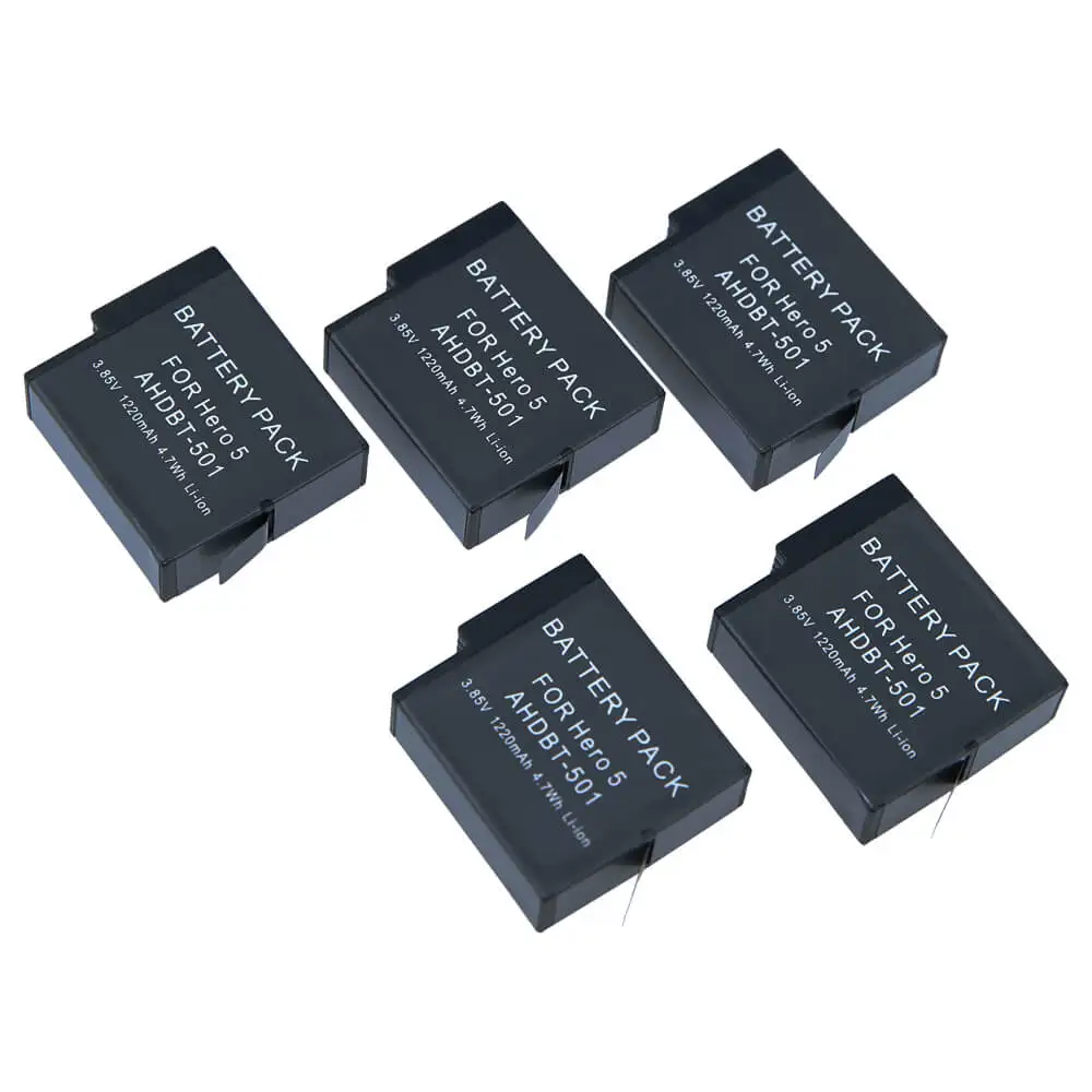 Dual Battery Charger For GoPro Hero5Hero6+2PCS AHDBT-501 AHDBT501 Battery Pack For GoPro Hero 5 GoPro Hero 6 Black Accessories (11)