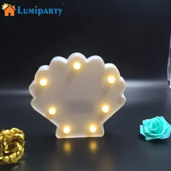 

LumiParty Creative Seashell Shape LED Night Light Children Bedside Desk Night Lamp Christmas/New Year Decoration Light Gifts