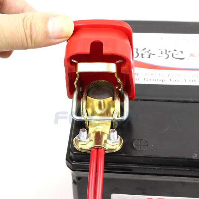 FOXSUR Quick Release Battery Terminal Clamp Connector 12V Car