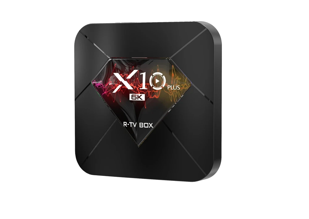 6K tv Box X10 Plus Android 9,0 Allwinner H6 Четырехъядерный 4 ГБ 32 ГБ 64 Гб 2,4G WiFi USB3.0 Поддержка 6K* 4K H.265 Смарт медиаплеер