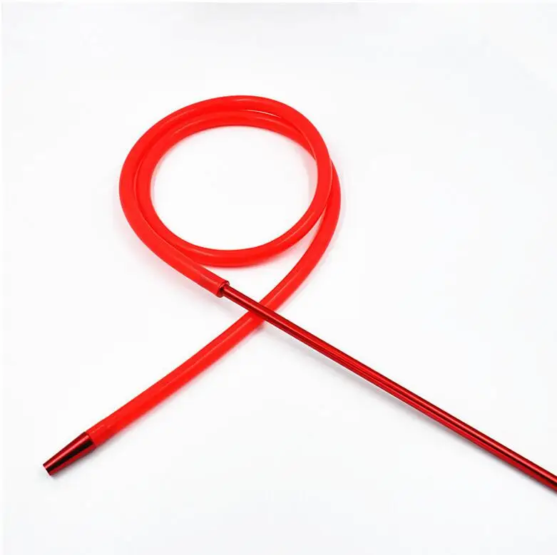 1,69 М алюминиевая ручка мундтипы для кальяна силиконовый шланг для кальяна трубы инструменты чаша для кальяна аксессуары - Цвет: red