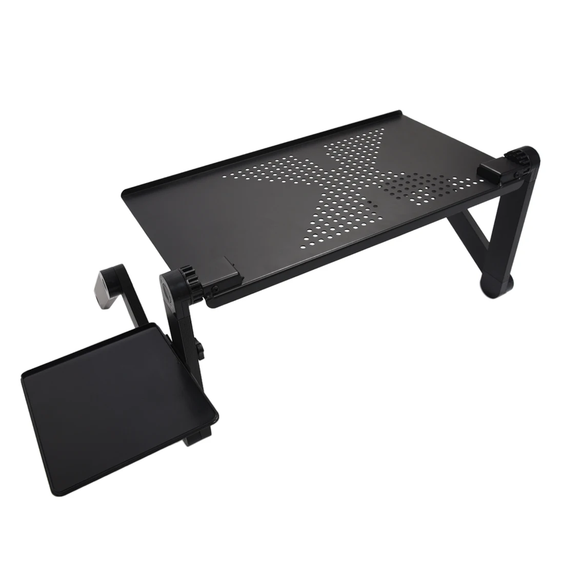 Image Portable Foldable Adjustable Laptop Desk Computer Table Stand Tray For Sofa Bed Black