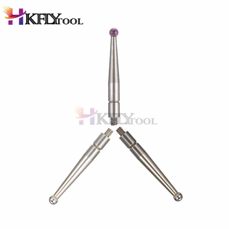 M1.4 M1.8 M2 Thread 2mm Head OD 15mm 18mm 36.5mm Length Ruby Head Pin Gauge Micrometer Tip Lever Dial Test Indicator Probe