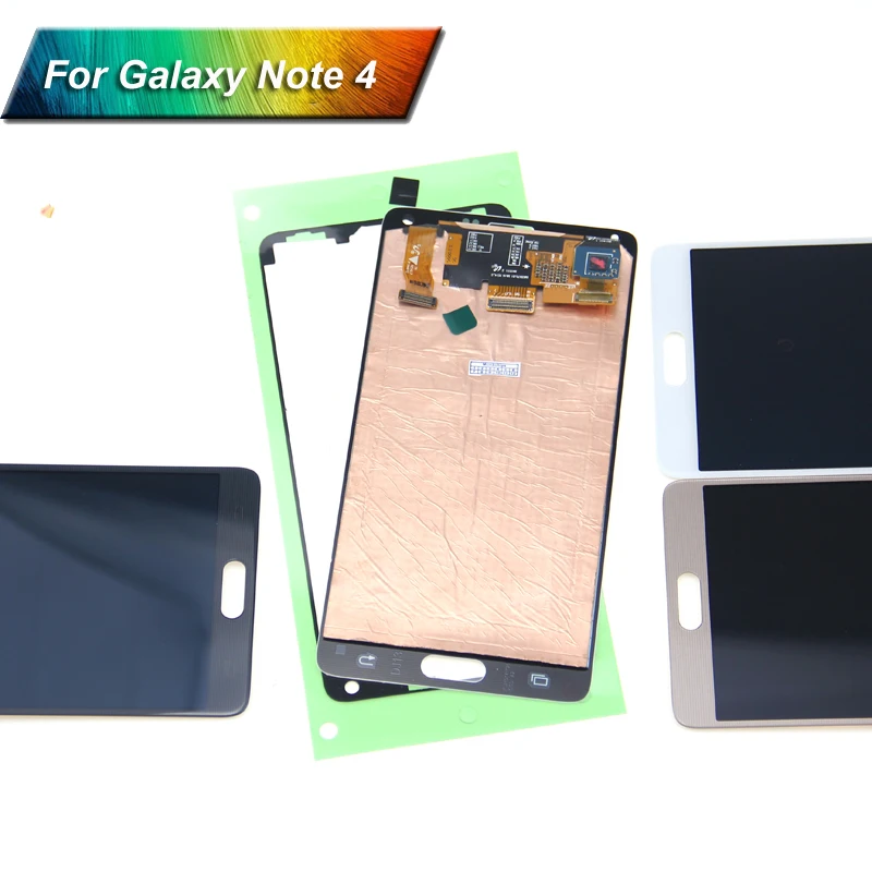 Для SAMSUNG Galaxy Note 4 lcd N910 N910C N910A N910F ЖК-дисплей сенсорный экран дигитайзер Замена для
