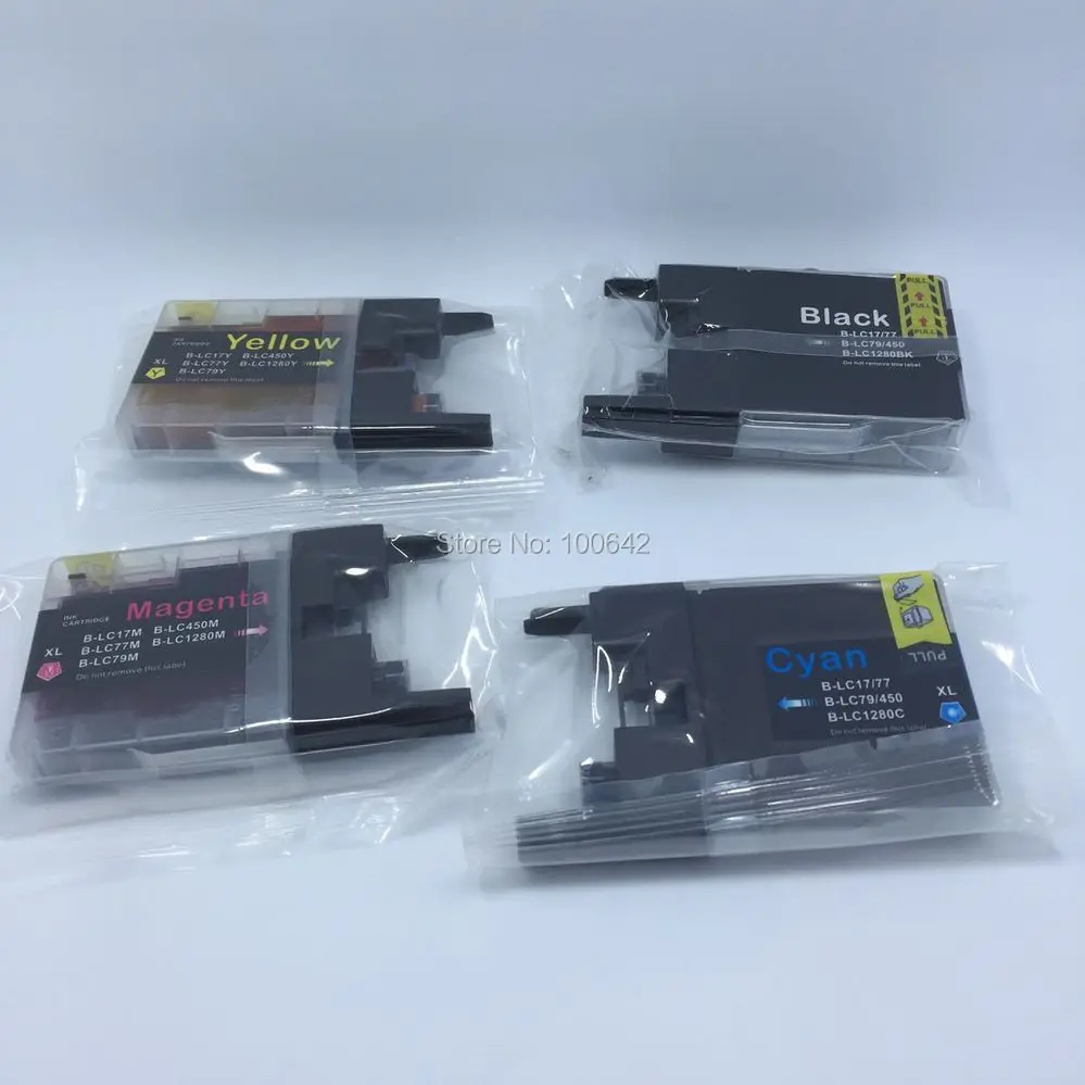 

YOTAT Compatible ink cartridge LC12 LC40 LC71 LC73 LC75 LC400 LC1220 LC1240 LC17 LC77 LC79 LC450 LC1280 for Brother printer