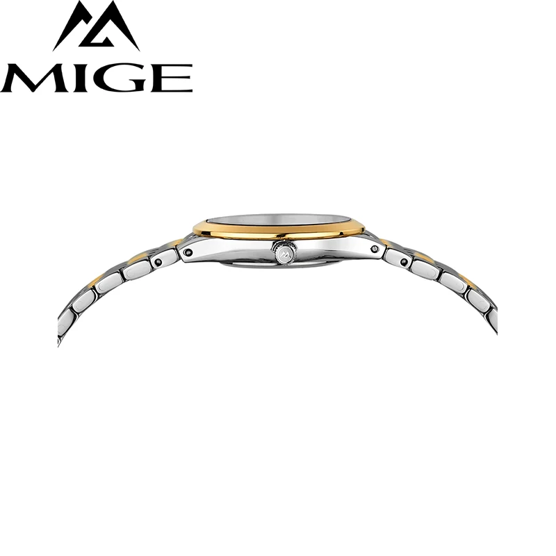 Mige 2017 Горячая Распродажа Lvers часы золотой ремешок для часов белые женские
