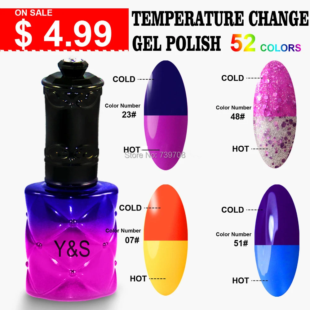 Aliexpress Y S Pick One Chameleon Temperature Change Color Aliexpress Y S Pick One Chameleon Temperature Change Color Uv Gel Nail Polish Long Lasting 15ml Soak Off Varnish From Reliable