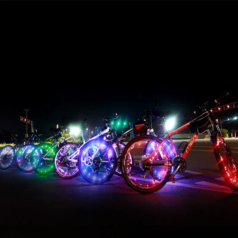 Hurricane Cool Shining Waterproof Colorful USB Charge Bicycle Lights