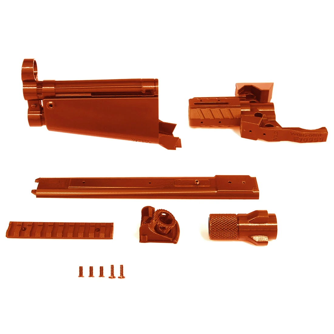 

Worker f10555 3D Printing Modularized STF NO.114-A Barrel Kit for Nerf Stryfe - Orange