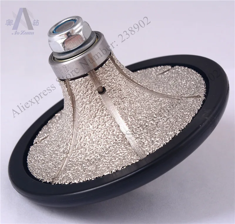 1 шт. D85* V20* 5/"-11 ручной тип алмазной вакуумной пайки DEMI BULLNOSE ручной алмазный контурное шлифование диск, фреза Бит