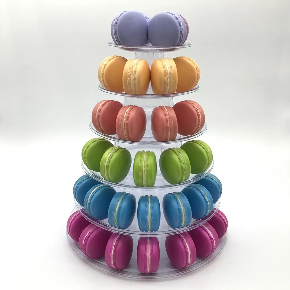 

NEW 6 Tier Festival Wedding Birthday Party Bakery Macron Cupcake Display Tower Stand Kitchen Accessories