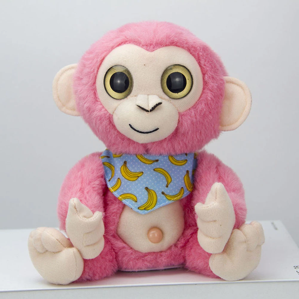 Bebe Jouets Enfants En Peluche Jouet Enregistrement Electrique Apprentissage Parlant Balancoire Singe Poupee Simulation Singe Talkie Walkie Enfants Cadeau Aliexpress
