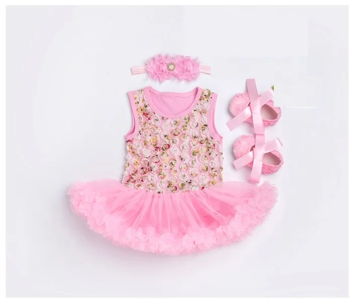 

DollMai Reborn baby girls clothes apricot Fungus side cute princess dress suit for 50-55cm silicone reborn babies dolls toys