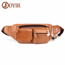 JOYIR Men Waist Bag Male Genuine Leather Casual Shoulder Crossbody Bag for Men Fanny Pack Men's Travel Waist Pack Chest Bag Man new retro design style oil wax genuine leather cowhide men s crossbody shoulder bag travel leg bag pack men waist bag