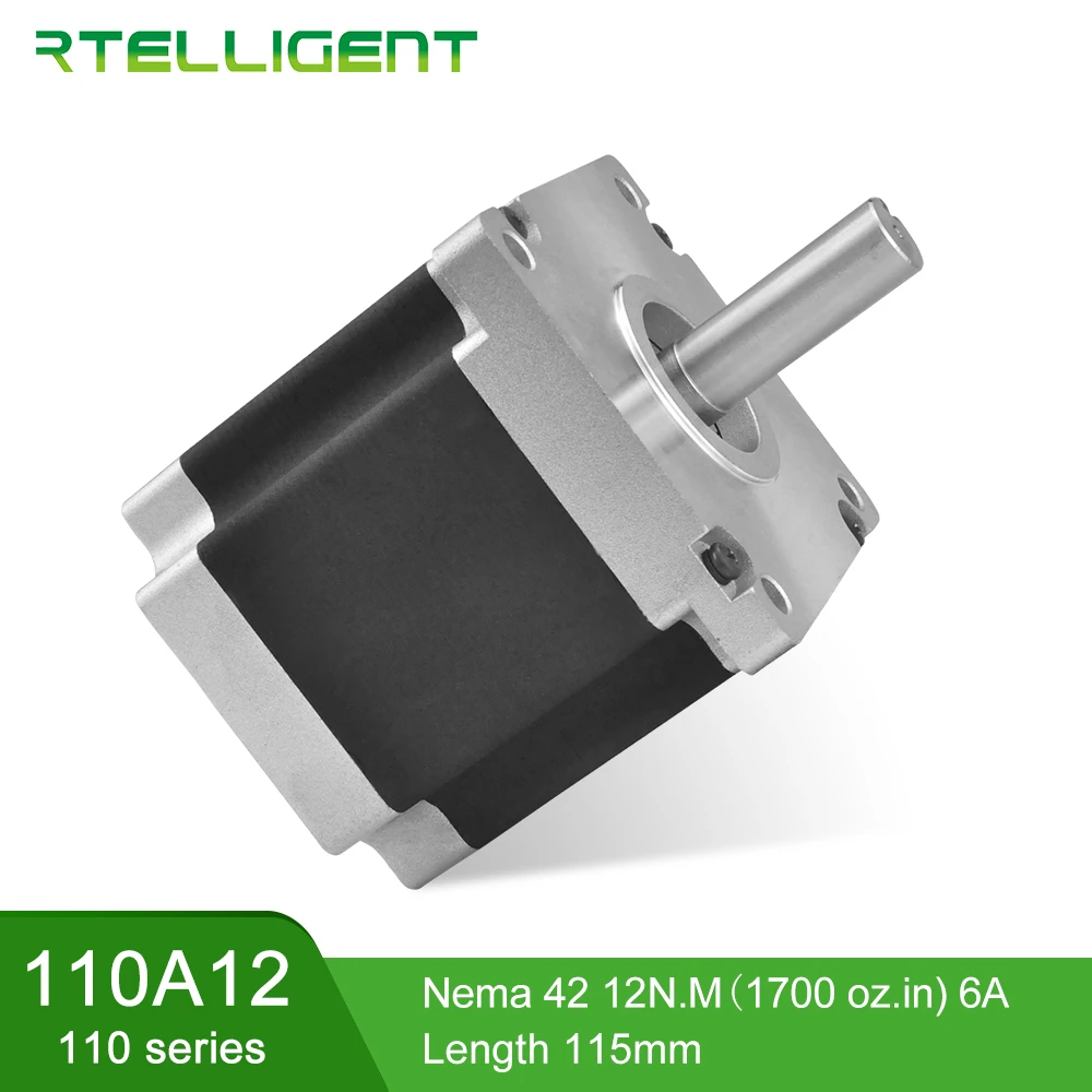 Шаговый двигатель Nema 42 Rtelligent высокое напряжение 110A12 2 фазы 6/6.5A 4 ступенчатый с ЧПУ комплект двигателя Nema42 для
