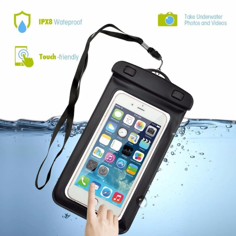 

Latest Applicable for iPhone 7 6 6s plus 5 5s Samsung galaxy S7 S6 Edge Note 8 LG Seal Waterproof Underwater Mobile Bag B