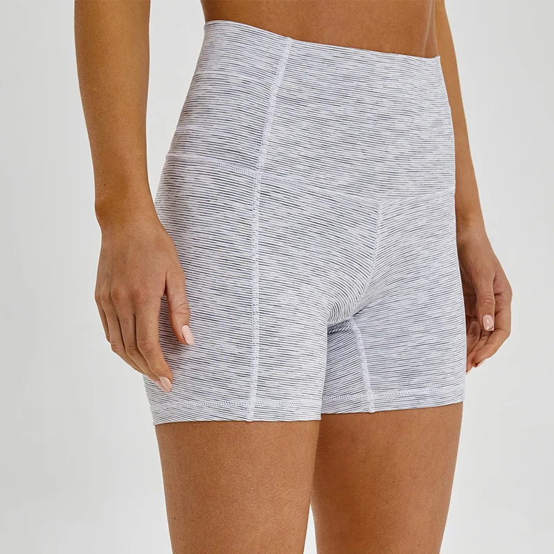 

Elastic Soft Nylon Fitness Jogger Shorts Women High Waist Solid Sport Workout Shorts Slim Tummy Control Gym Athletic Shorts