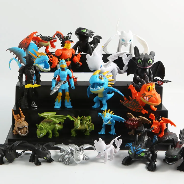 

Free Shiping How To Train Your Dragon 3 Toothless Cartoon PVC Figures Action Figure Toys Kids Collection Kids Xmas Gift B431