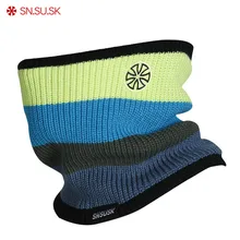 Унисекс трикотажная маска для лица зимний мужской уличный спортивный двухслойный полярный флис ветрозащитный Теплый для шеи лыжи велосипед Петля Шарф