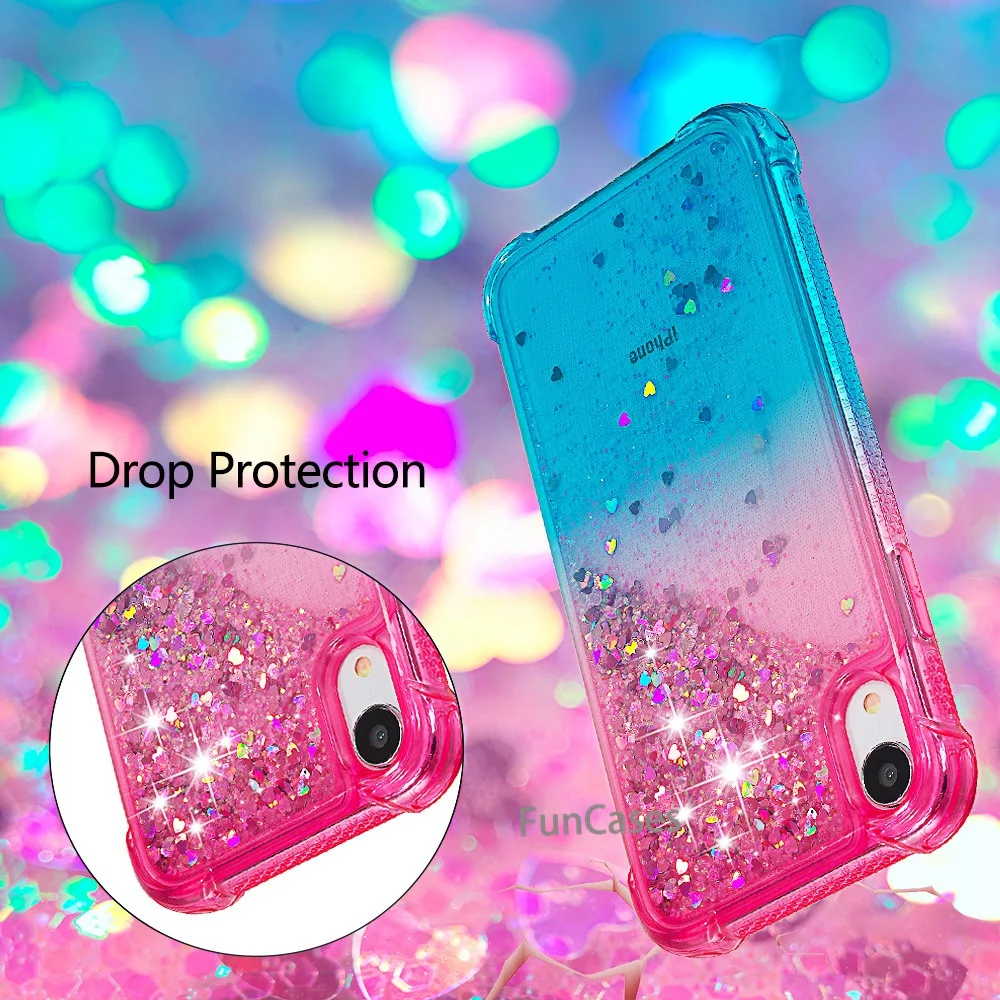 Для iPhone Xr жидкий Жесткий ПК прозрачный телефон оболочка для XR чехлы мобильного