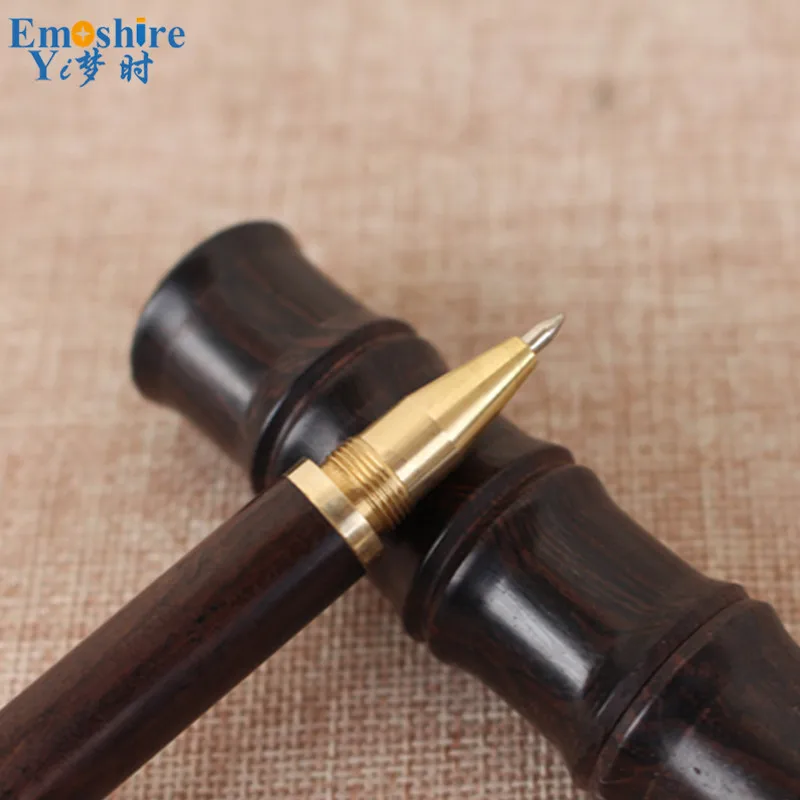 Emoshire Sandalwood Signature Pen Redwood Signature Pen Ebony Pear Solid Wood Signature Pen Ball Pen Business Gift Pen (4)