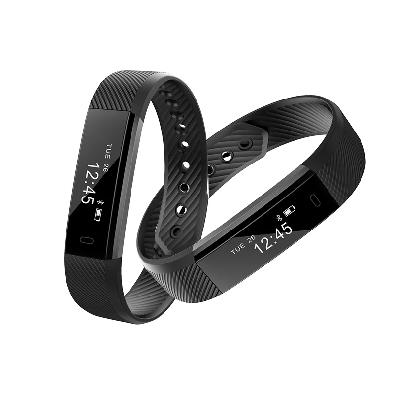 ID115 Smart Fitness Tracker Bracelet Step Counter Activity Monitor Band Alarm Clock Vibration Bracelet for iphone
