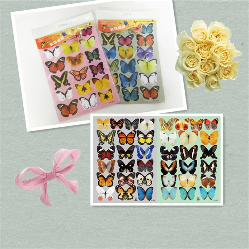 

19PCS 3D PVC Simulation Magnet Butterflies DIY Home Decor Fridge Magnet Wall Sticker Free Shipping