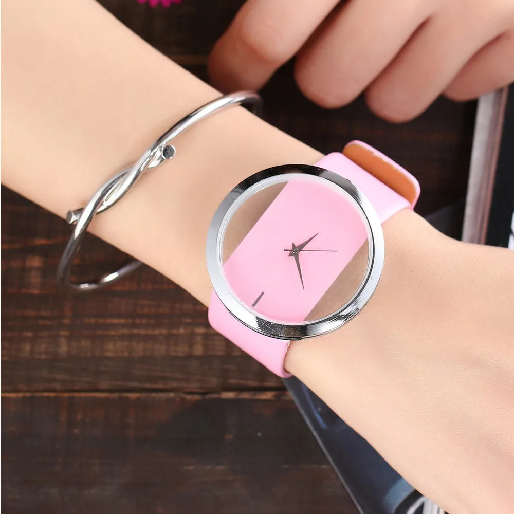 

Fashion Casual Women Watch Beautiful Leather Luxury Analog Simple Buckle Ladies Clock Quartz Wrist Watches relojes hombre