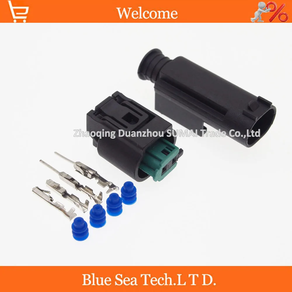 

10 sets 2Pin 1.0mm male and female Auto connector,water Temp sensor plug,Car Temp Electrical connector for BMW,Buick