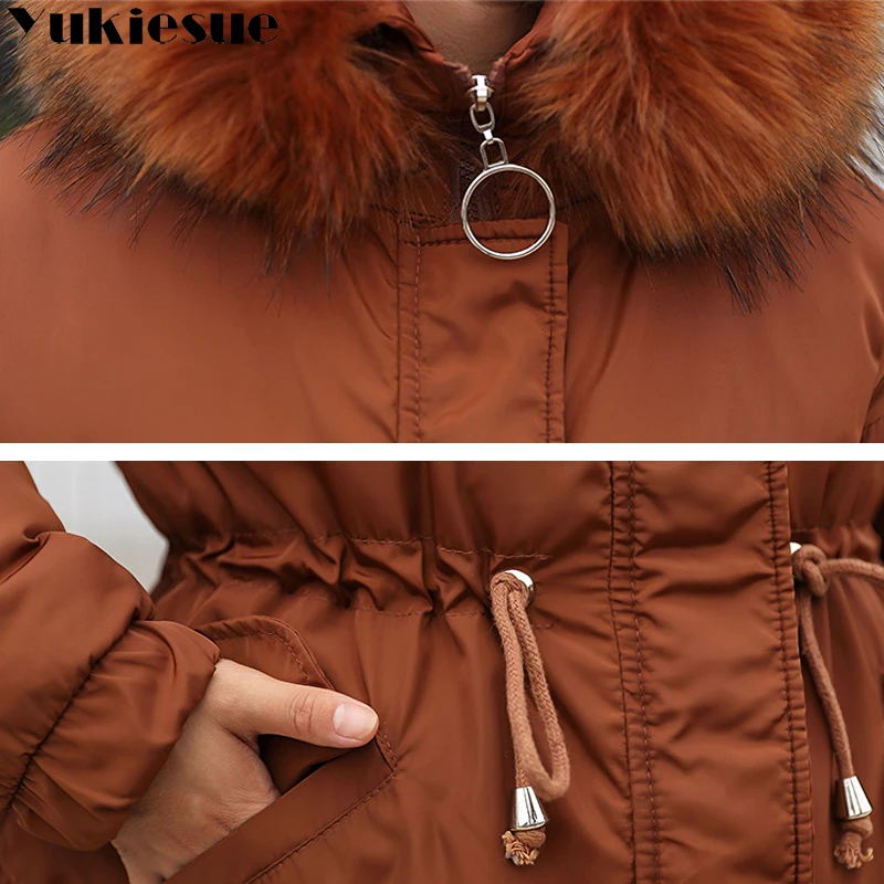 Long warm thick female jacket winter warm jacket women women's winter jacket wadded down outwear chaqueta mujer coat parka Long warm thick female jacket winter warm jacket women women's winter jacket wadded down outwear chaqueta mujer coat parka