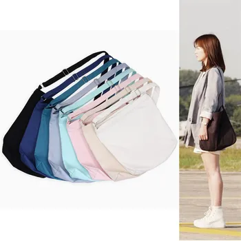 

Canvas Totes Handbags With Zipper Reusable Canvas Shopping Bags Foldable Travel Shoulder Bag Casual Beach Bag bolsas de tela