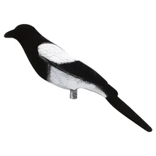 Hunting Bait Flocking Magpie Flocked Magpie Decoy Hunting Trap Bait Shooting Target Bird Realistic