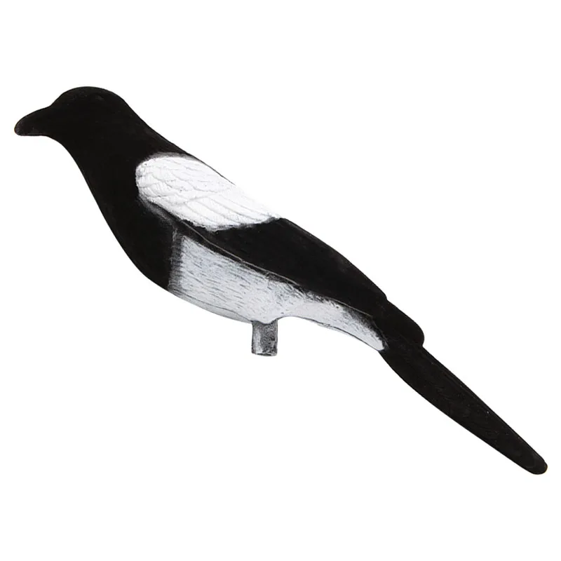

Hunting Bait Flocking Magpie Flocked Magpie Decoy Hunting Trap Bait Shooting Target Bird Realistic