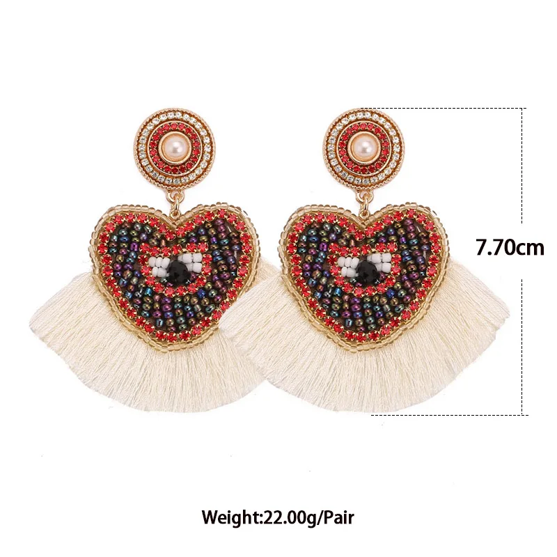 Tassel Earrings for women White size