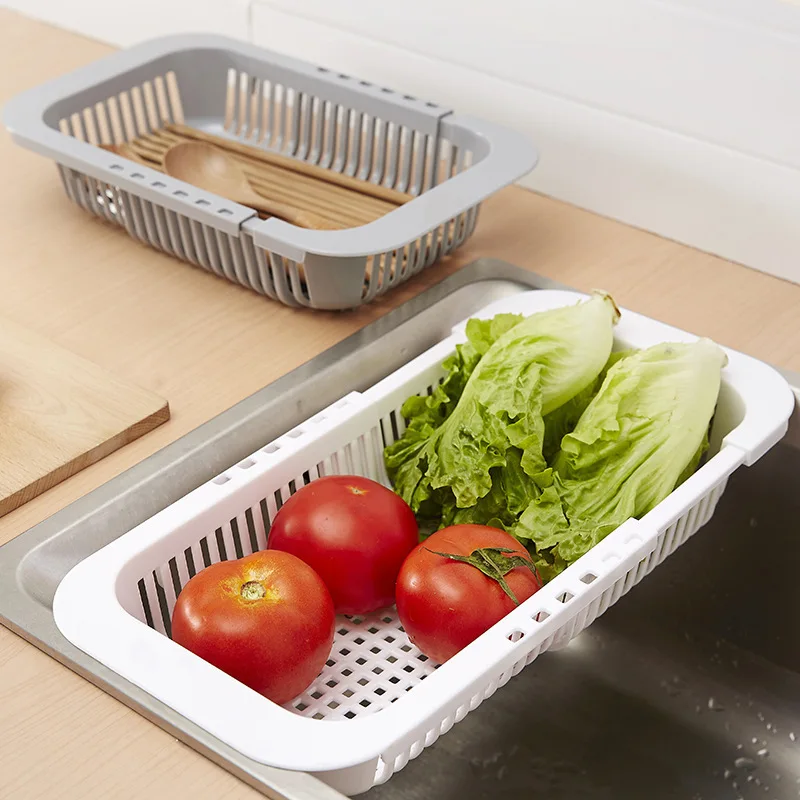 Экологичная многофункциональная моющая коробка для хранения овощей фруктов раковина сушилка Фруктовая корзина для кухни сетчатые инструменты