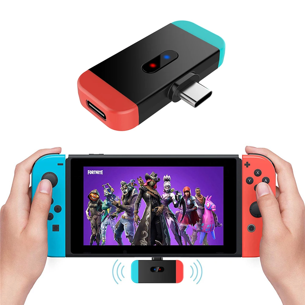 

Wireless Bluetooth Audio Transmitter For Nintend Switch Headset USB-C to Bluetooth BT 3.0 Audio Converter for PS4 PC Android