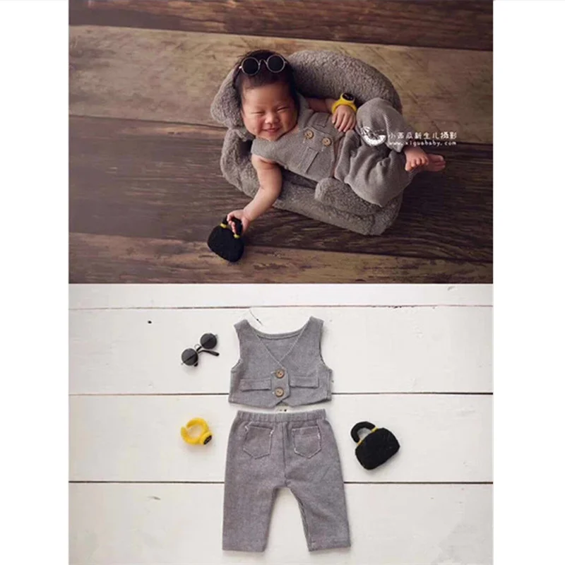 

Photography Newborn Prop Set Police Suit Baby Shooting Accessories Studio Newborn Baby Photo Clothing Cosplay Clothes Hat Props